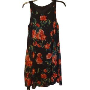 3/$15 Floral Sleeveless Shift Dress Size Small